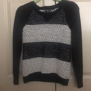 Splendid sweater- thick black and white stripes